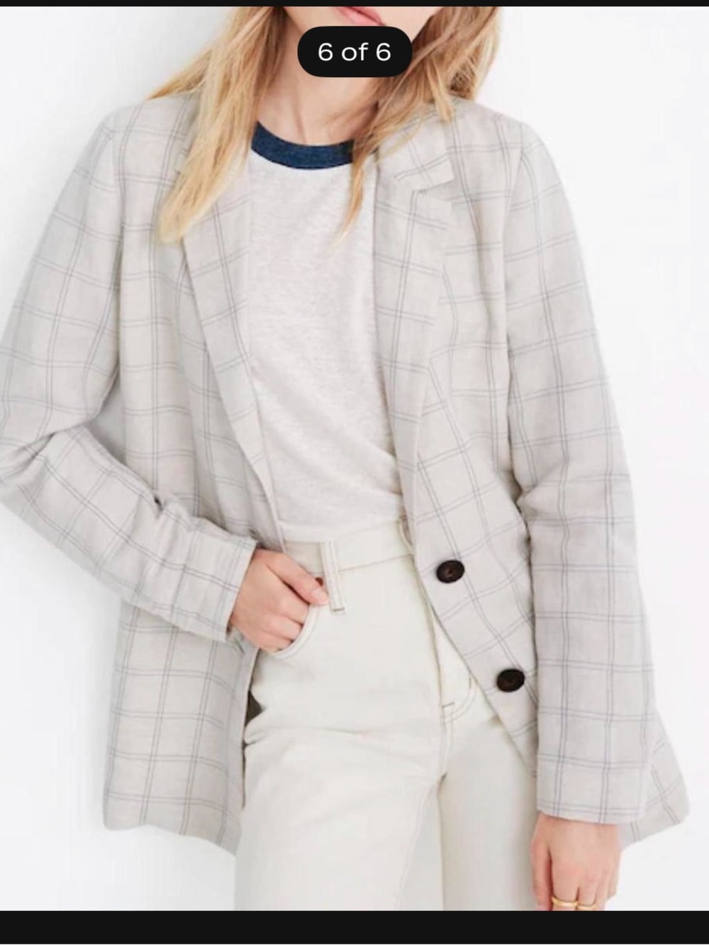 Madewell Dorset linen blazer